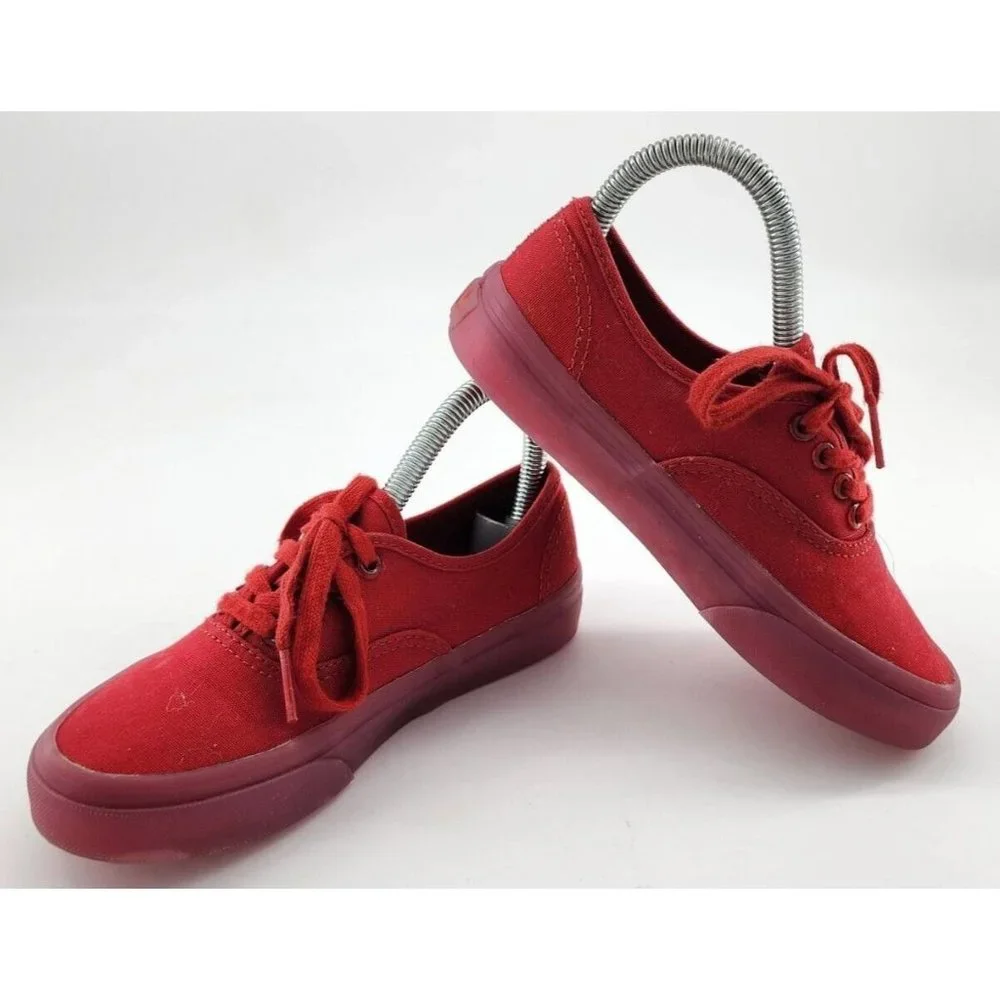 VANS Old Skool Translucent Skate Shoes Red Monochrome Youth Kids Size 1 With Box